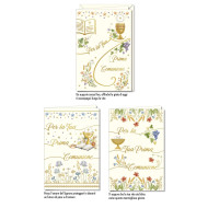 Biglietti augurali COMUNIONE avorio 12pz