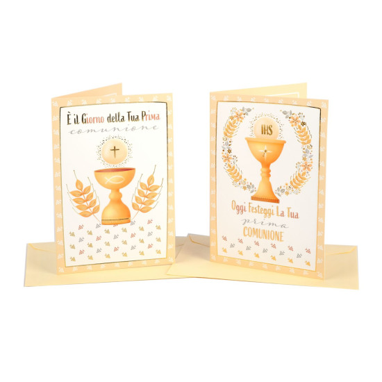 Biglietti auguri COMUNIONE classic 12pz