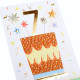 Biglietti auguri compleanno torta 7 anni 6pz