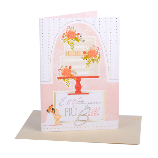 Biglietti auguri MATRIMONIO oro e rilievo 12pz Biglietti auguri MATRIMONIO oro e rilievo 12pz