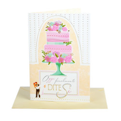 Biglietti auguri MATRIMONIO oro e rilievo 12pz