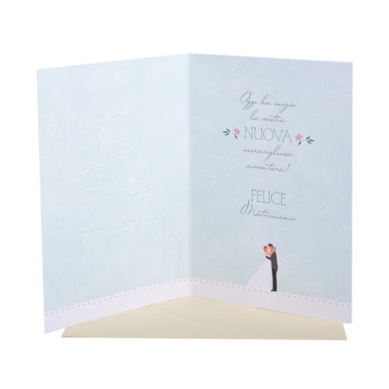 Biglietti auguri MATRIMONIO oro e rilievo 12pz Biglietti auguri MATRIMONIO oro e rilievo 12pz