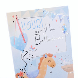 Biglietti augurali BATTESIMO 12pz Biglietti augurali BATTESIMO 12pz