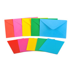100 cartoncini + 100 buste 7x10cm VIVACI
