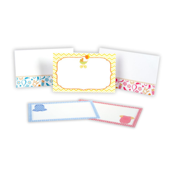 100 cartoncini + 100 buste BABY 9x14