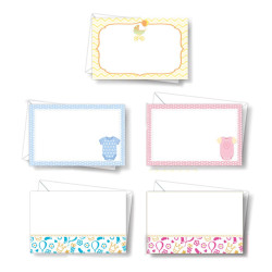 100 cartoncini + 100 buste BABY 9x14