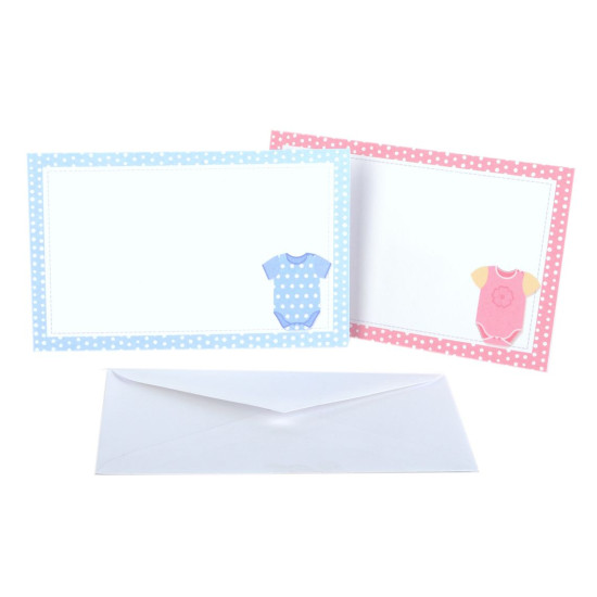100 cartoncini + 100 buste BABY 9x14