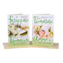 Biglietti auguri PROMESSA DI MATRIMONIO 12pz