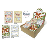 Biglietti NATALE Litterae 24pz