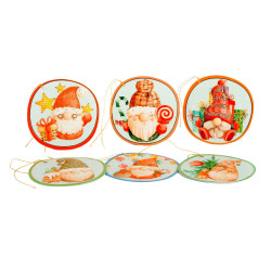 Chiudipacco NATALE sagomato oro 90pz Chiudipacco NATALE sagomato oro 90pz