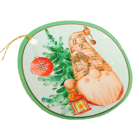 Chiudipacco NATALE sagomato oro 90pz