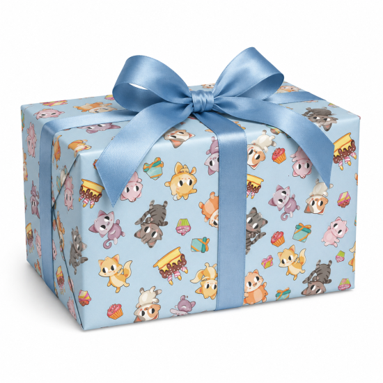 Fogli carta regalo CUCCIOLINI AZZURRA 12 fogli