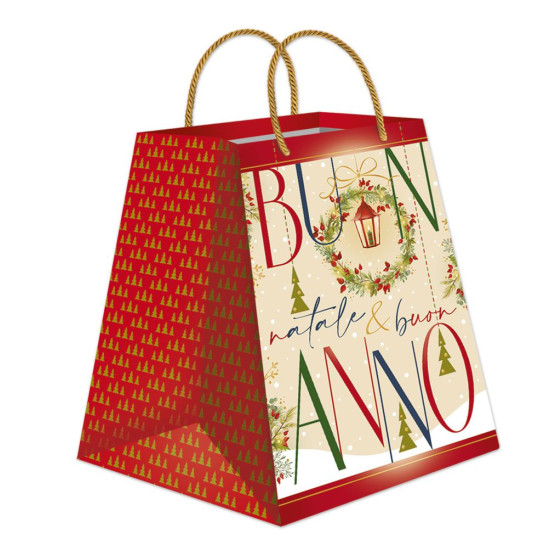 Shoppers NATALE panettone cm25x24x35 10pz **
