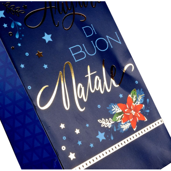 Borsette porta bottiglia Natale Auguri 12pz
