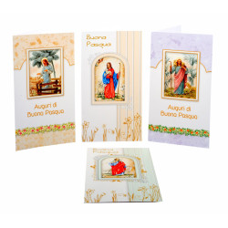 Biglietto PASQUA Sacra 9x17cm 10pz