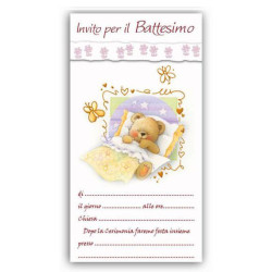 Inviti BATTESIMO bimba 16pz Inviti BATTESIMO bimba 16pz