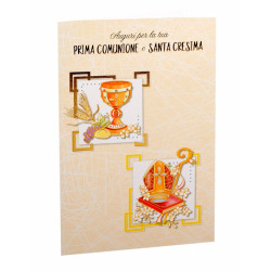Bigl. COMUNIONE CON CRESIMA 12pz