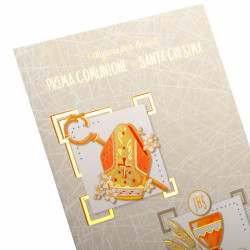 Bigl. COMUNIONE CON CRESIMA 12pz Bigl. COMUNIONE CON CRESIMA 12pz