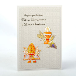 Biglietti auguri COMUNIONE CON CRESIMA 12pz Biglietti auguri COMUNIONE CON CRESIMA 12pz