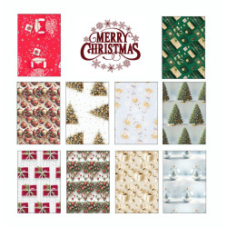 Fogli carta regalo natalizia 50pz