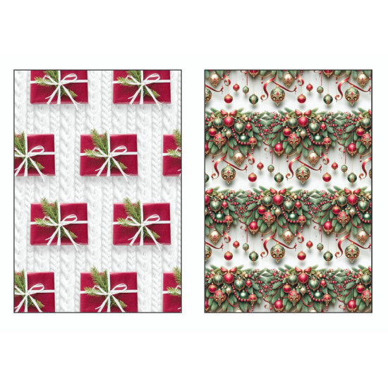 Fogli carta regalo natalizia 50pz
