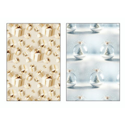 Fogli carta regalo natalizia 50pz