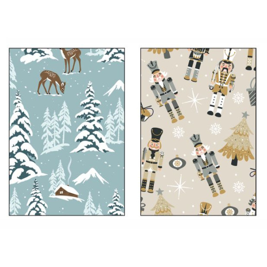 Fogli carta regalo natalizia 50pz