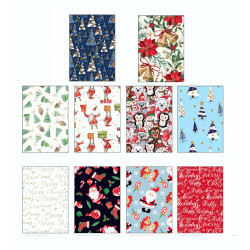 Fogli carta regalo natalizia 50pz
