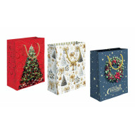 Shopper 33x45 natale oro 18pz