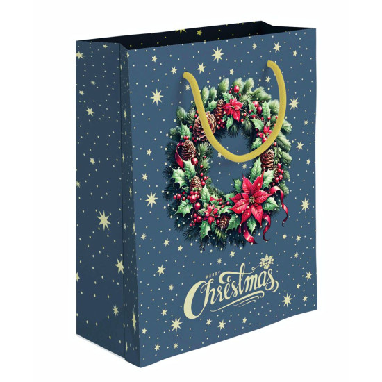 Shopper 33x45 natale oro 18pz