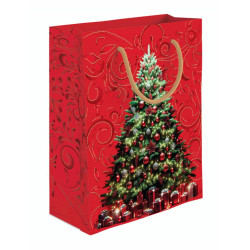 Shopper 18x23 natale oro 18pz Shopper 18x23 natale oro 18pz