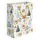 Shopper 18x23 natale oro 18pz