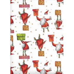 Fogli carta regalo natalizia 10pz Fogli carta regalo natalizia 10pz