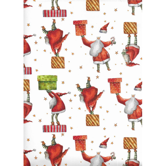 Fogli carta regalo natalizia 10pz