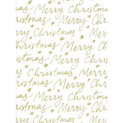 Fogli carta regalo Merry Christmas 10pz