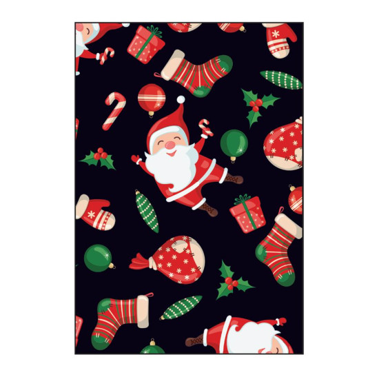Fogli carta regalo Babbo Natale 10pz
