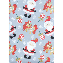 Fogli carta regalo BABBO NATALE 10pz