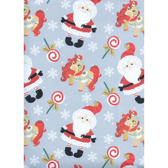 Fogli carta regalo BABBO NATALE 10pz