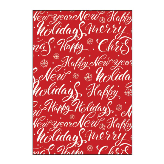 Fogli carta regalo auguri natale 10pz