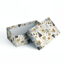 Set 8 scatole NATALE WHITE 8 misure