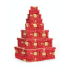 Set 8 scatole cartone NATALE RED 8 misure
