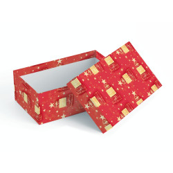 Set 8 scatole cartone NATALE RED 8 misure