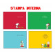 Biglietti augurali NATALE Snoopy 12pz