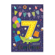Biglietto auguri compleanno 7 anni 6pz Biglietto auguri compleanno 7 anni 6pz
