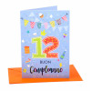 Biglietto auguri compleanno 12 anni 6pz