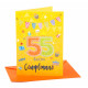 Biglietto auguri compleanno 55 anni 6pz