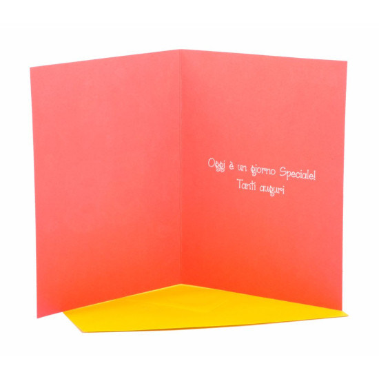 Biglietto auguri compleanno 58 anni 6pz