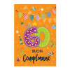 Biglietto auguri compleanno 60 anni 6pz