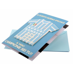 Biglietti AUGURI tifosi BIANCOCELESTI 4pz