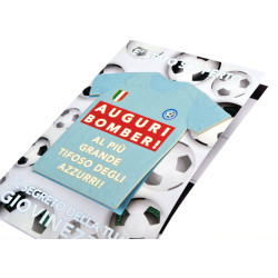 Biglietti auguri CALCIO AZZURRI 6pz